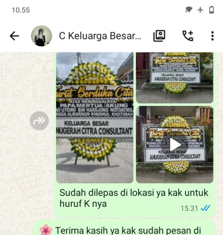 Pengiriman Papan Bunga Duka Talesan Purwantoro